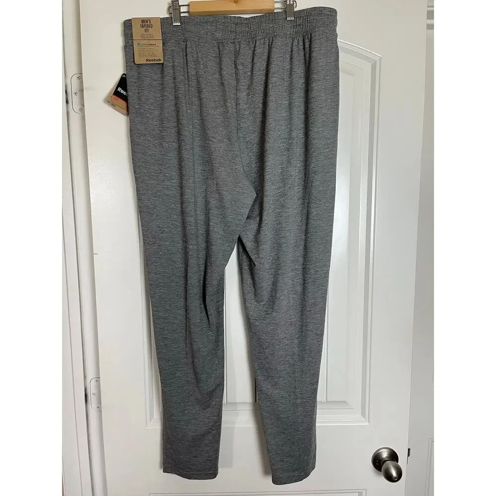 Reebok | NWT Men's Tapered Fit Gray Jersey Jogger Pants